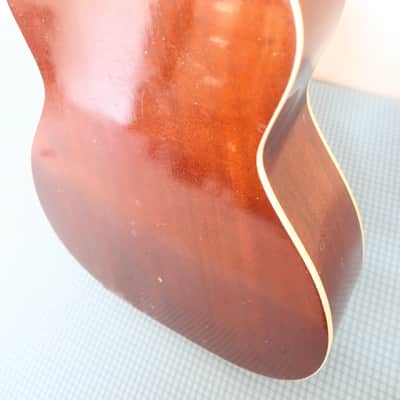 Vintage 1960s Harmony Stella 4 String Acoustic Tenor Guitar Clean Works Great Sunburst Clean! image 11