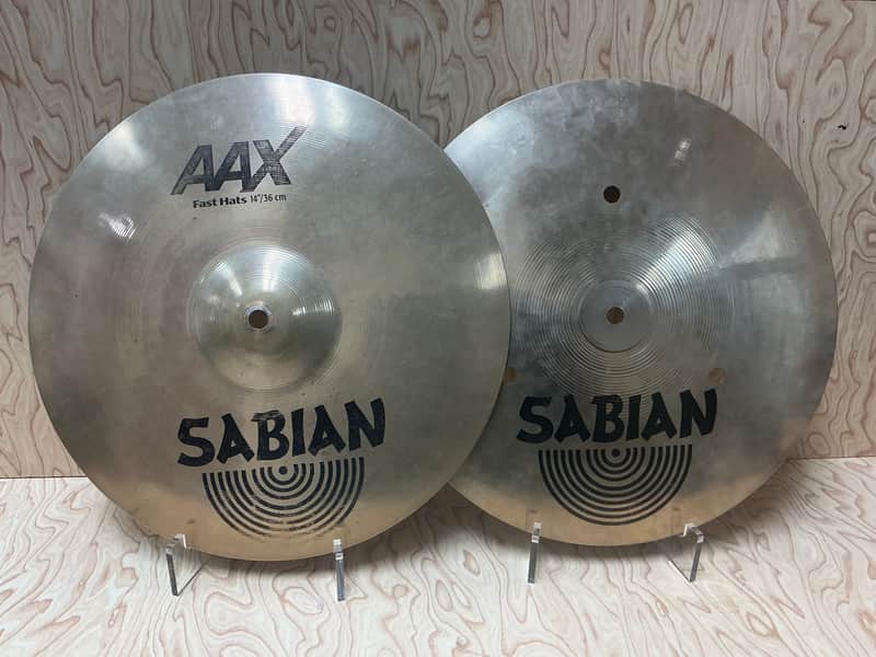 Sabian 14" AAX Fast Hi-Hat Cymbals (Pair) 2005 - 2011 - Natural image 1