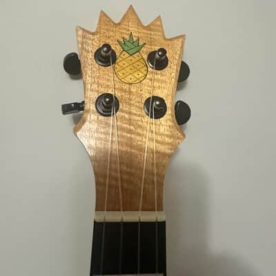 KoAloha UkeSA Tenor Pops' Pineapple Sunday Solid Acacia Ukulele M559 image 5