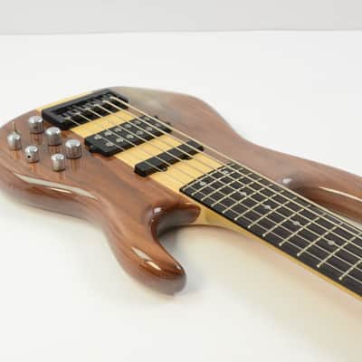 Carvin LB76 Electric 6-String Bass - Natural w/ Gig Bag - Cloudy Finish - LB-76 image 8