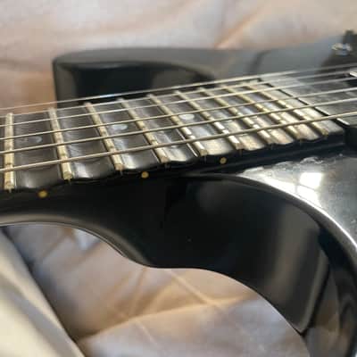Gibson U-2 (Mach II) 1989 - Ebony w/ Custom Scalloped Ebony fretboard & original Case image 21