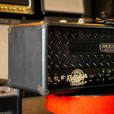 Mesa/Boogie Single Rectifier Series 2 Solo Head – Custom Blue Galaxy Faceplate – Excellent Condition image 2