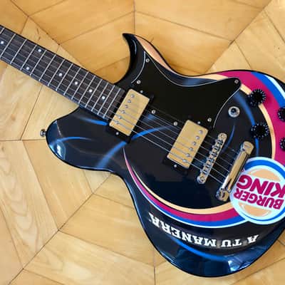 RARE CUSTOM MADE #1 of 12 Made Washburn WI-64 Burger King Solid Electric Guitar w/ Kases Gig Bag  CASE image 11