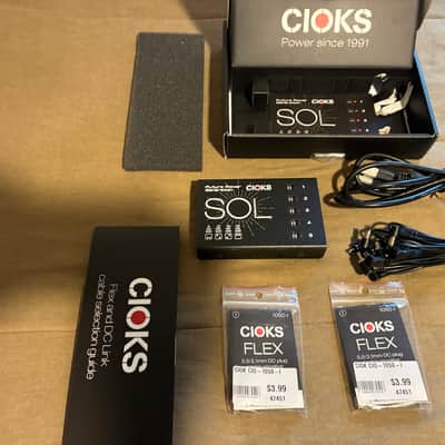 Used CIOKS SOL 5 Isolated Outlets Guitar Pedal Power Supply w/ Two Extra Cables image 6