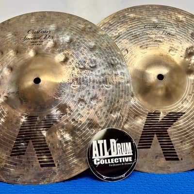 Zildjian 14" K Custom Special Dry Hi-Hat Cymbals (Pair) 2002 - Present - Traditional - NOS - 1006 grams Top / 1424 grams Bottom image 1