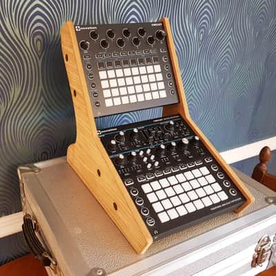 Novation Circuit & Monostation Oak Veneered MDF Dual Stand image 4