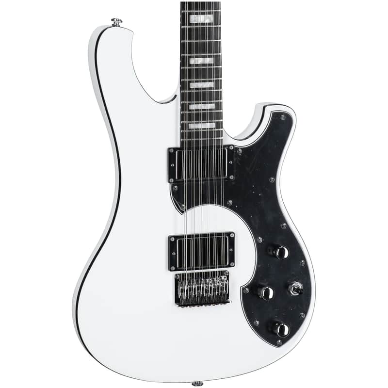 Schecter Stargazer 12-String Electric Guitar, Gloss White image 1