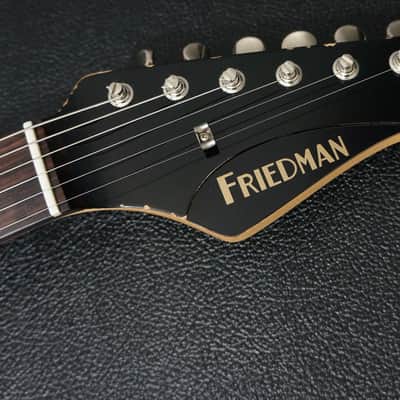 Friedman USA Custom Shop Vintage S in Silver Metallic Stars over Black image 10
