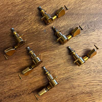 Vintage Gibson-branded Schaller M6 180 gold tuners - '78 original 3x3 set - Norlin Era Les Paul Custom image 5