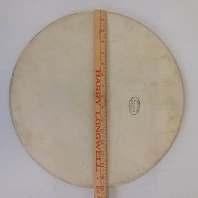Slingerland 16"40 Radio King-Stamp Calf Skin Floor Tom Drum Batter/Resonant Head image 8