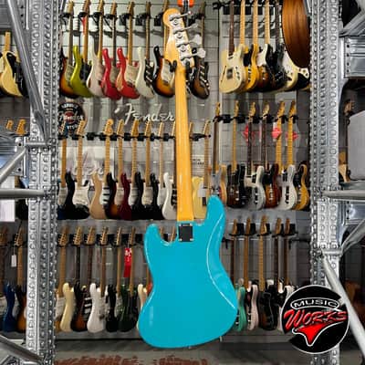 Fender Custom Shop 1964 Jazz Bass Relic W Binding Taos Turquoise image 10
