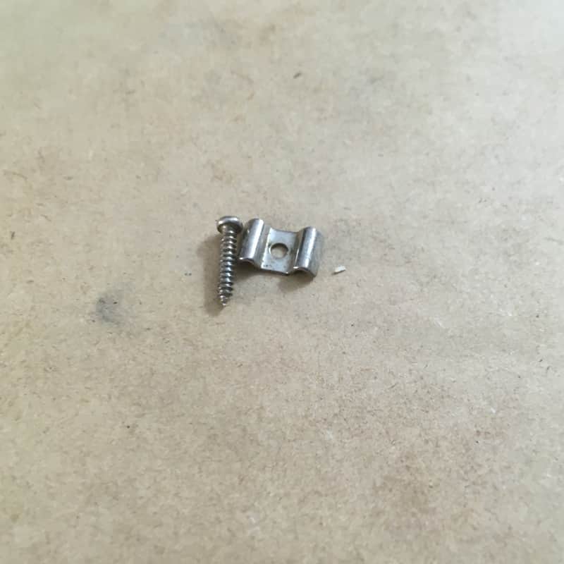 Luthier Parts Butterfly String Retainer Natural Relic Mounting Screw Chrome Electric Guitar Parts image 1