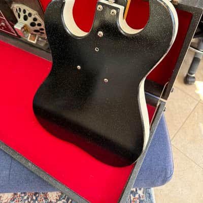 Silvertone 1448 With Case Amp 1962 - 1967 - Black image 6