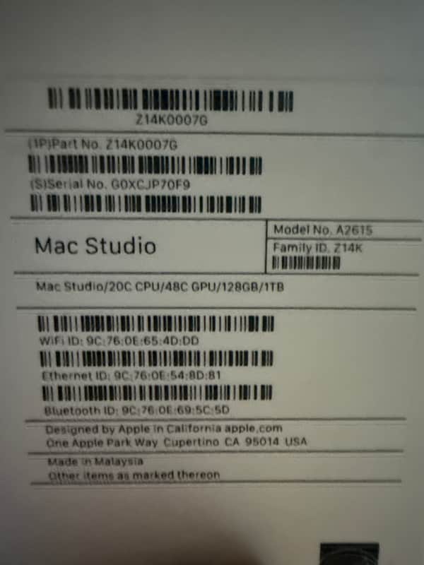 Apple Mac Studio 2023 - Perfect image 1