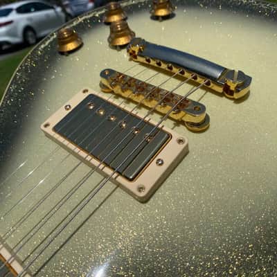 Gibson Custom Shop Les Paul Standard Gold Sparkle Roadshow - Toasted Marshmallow image 12