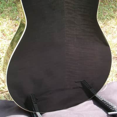 K. Yairi 1992 YD87 Made In Japan Built in Electronics Black+Hard Case image 8