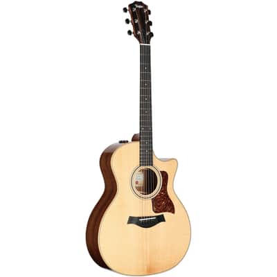 Taylor 314ce Studio Acoustic-Electric Guitar (with Gig Bag), Natural image 7