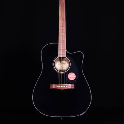 Fender CD-60SCE Dreadnought, Walnut FB, Black image 5