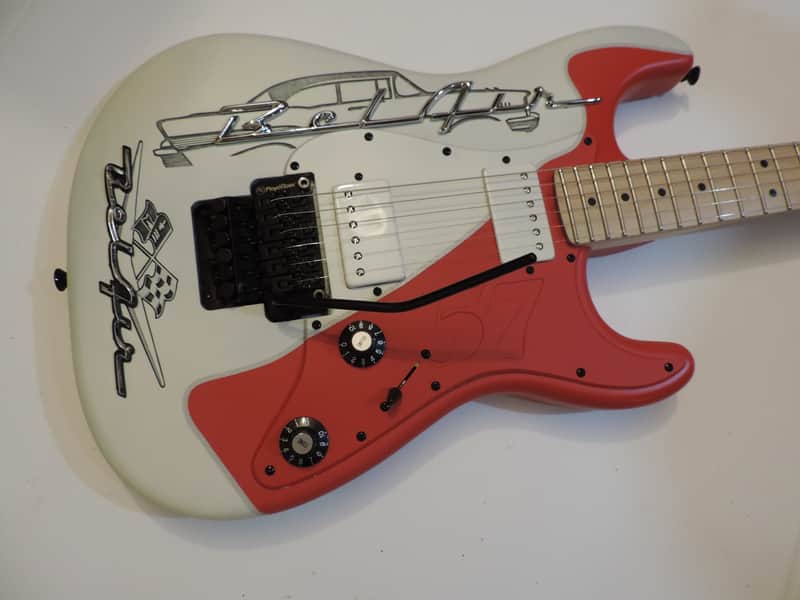 DDCC USA CUSTOMS STRATOCASTER 57 CHEVY BEL AIR CUSTOM HH FLOYD ROSE STRAT GUITAR image 1