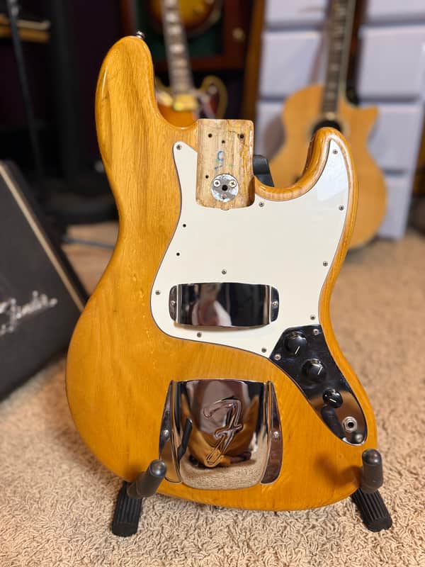 Vintage 1974 Fender Jazz Bass Loaded Body Natural Finish All Original! Trades Welcome! image 1
