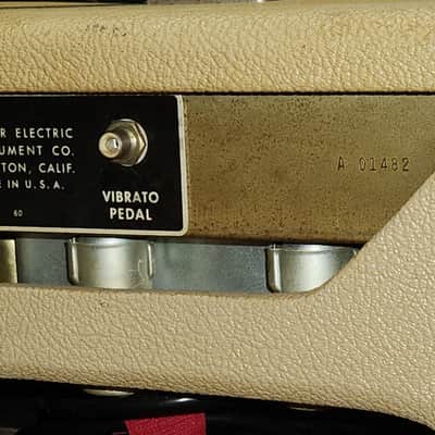 Fender Tremolux 2-Channel 35-Watt 2x10" Piggyback Guitar Amp 1963 - 1965 - Black Panel image 6