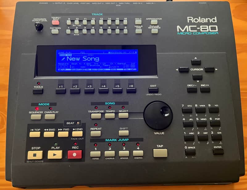 Roland MC-80EX Micro Composer | VE-GSPro | Blue LCD Upgrade | Internal Zip Drive | Excellent image 1