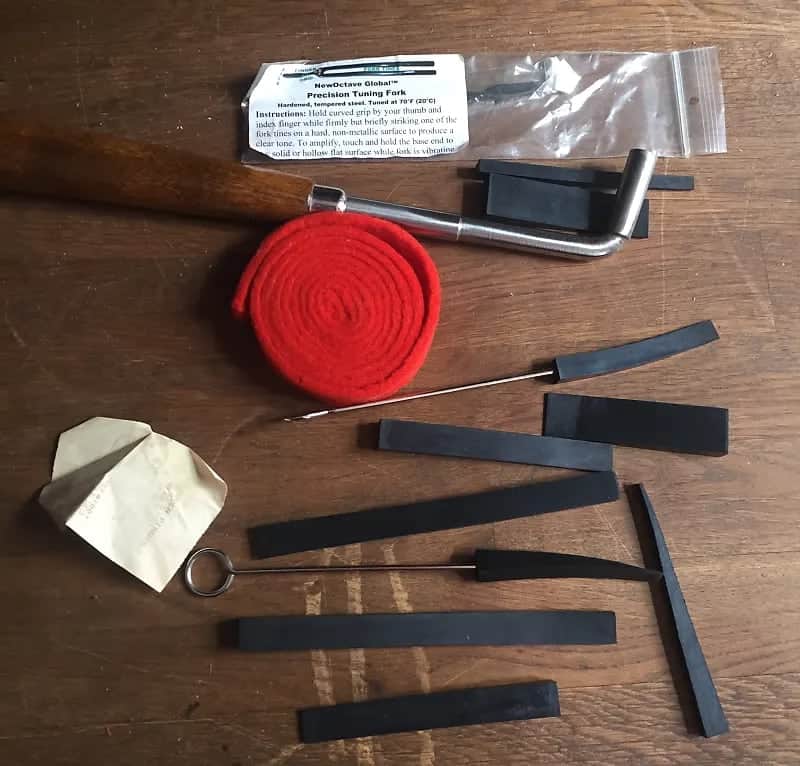 Unknown Used Piano Tuner Tool Kit image 1