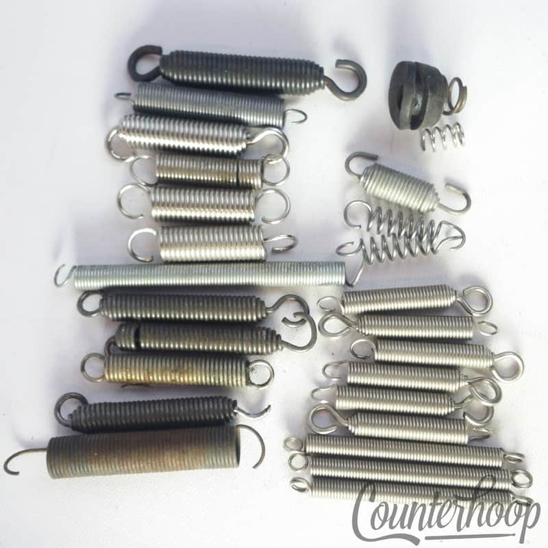Bass Drum Pedal Springs 2-Sided Hooks Vintage Parts Lot Ludwig/Slingerland++ USA image 1