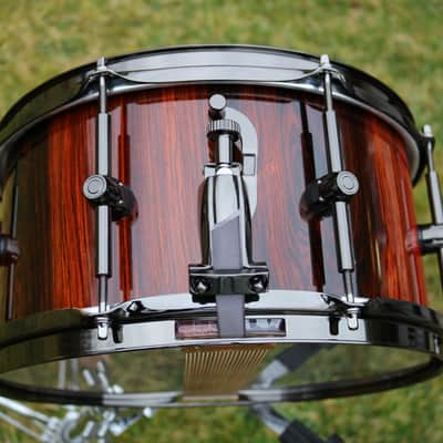 HHG drums  13x7 Cocobolo Stave 2020 Natural High Gloss image 4