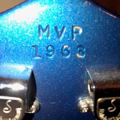 Pedulla MVP 4 Bass 1988 Peacock Blue image 5