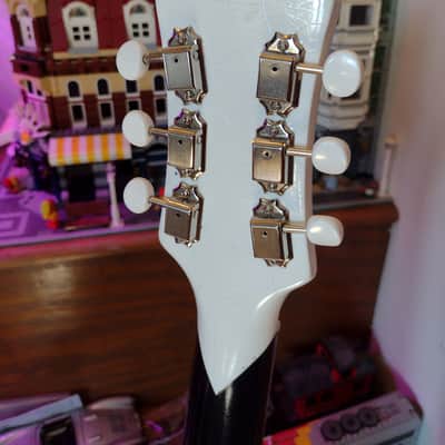 Jon's SG-Cruellacaster Black/White/Gold Sparkle with Gold Foil Pickup image 6