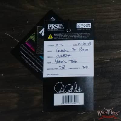 2023 Paul Reed Smith PRS Core Series Custom 24 Piezo Rosewood Fingerboard Charcoal with Natural Back 7.50 LBS image 12