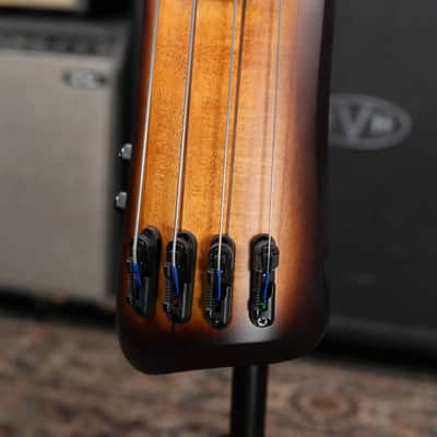 Ibanez Bass Workshop UB804 4-String Electric Upright Bass - Mahogany Oil Burst with Gig Bag image 4