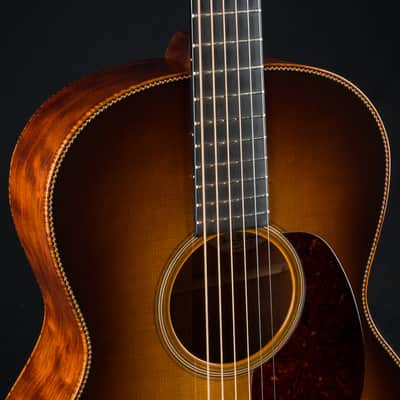 Bourgeois OMS DB Signature Figured Mahogany and Aged Tone Bearclaw Adirondack Spruce Sunburst Used (2022) image 7