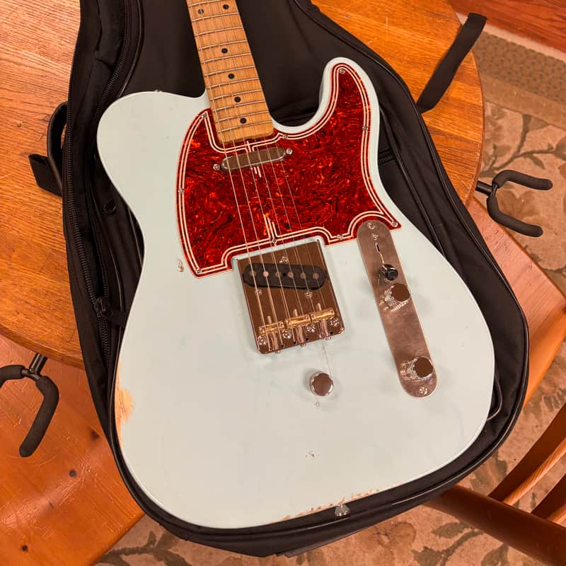 Berly Guitars T Style w/B Bender Sonic Blue Nitro Authorized Dealer image 1