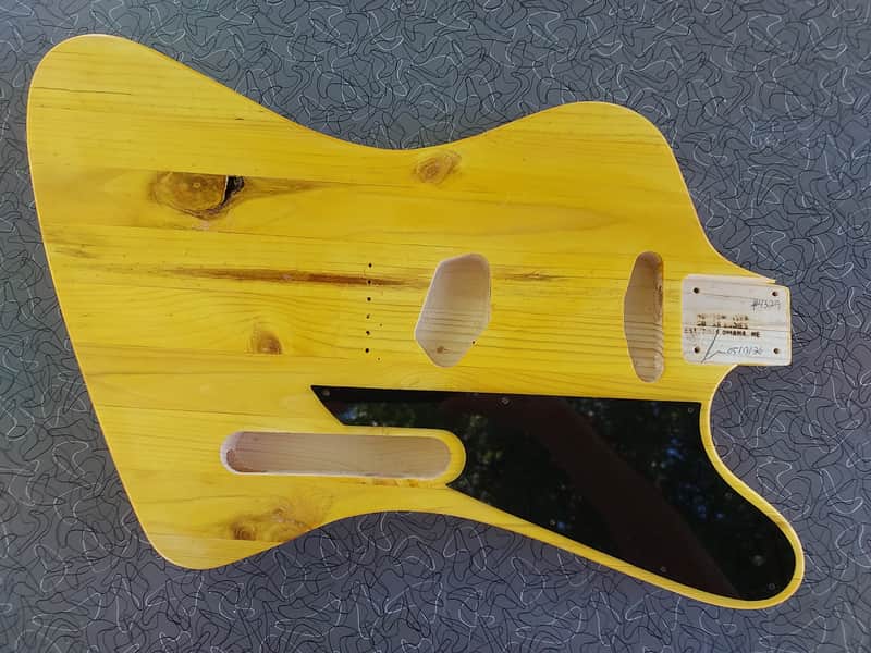 Guitar Body Firebird Tele Style Nitro Finish Nomoonlaser pickguard included image 1