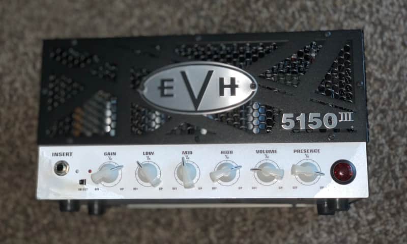 EVH 5150 III LBX 2-Channel 15-Watt Guitar Amp Head 2010s - Black with White Control Panel image 1