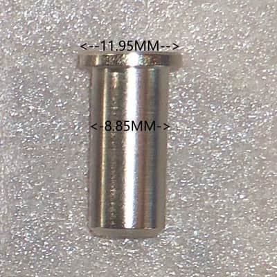 Jaguar/Jazzmaster Nickel Plated Steel Body Bushings~8.85mm OD X 7.80mm ID-Brand New image 2