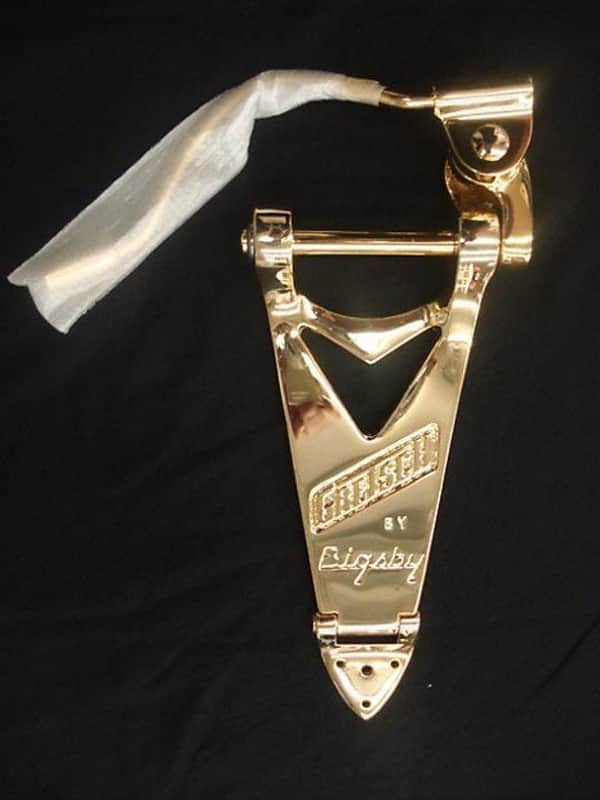 Bigsby® B6GW Gold Tremolo Tailpiece~Gretsch Logo~0060145100~USA~Brand New image 1
