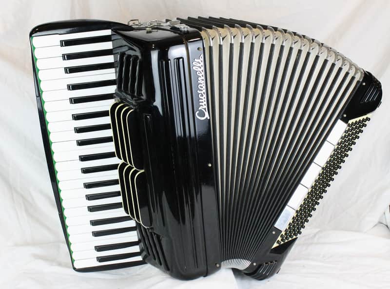 8319 - Black Pancordion Panjet 45 Piano Accordion LMMH 41 120 image 1