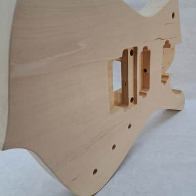Unfinished 7 string Basswood Iceman body Fits Ibanez (tm) RG and Jem necks J2163 image 6