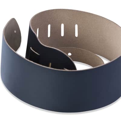 Levy's 3 1/2" Chrome-Tan Leather Bass Strap, Black image 2