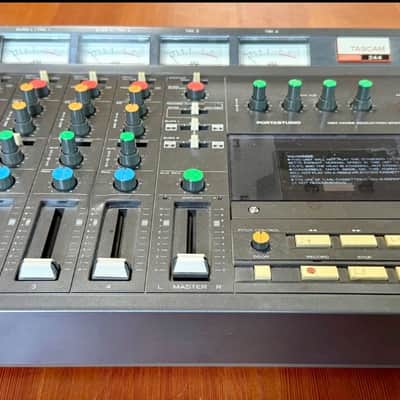 TASCAM 244 Portastudio 4-Track Cassette Recorder 1980s - Brown image 8