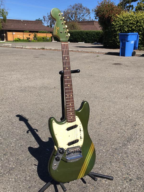 Fender Lefty, Left Handed Competition Mustang 1970 Lake Placid