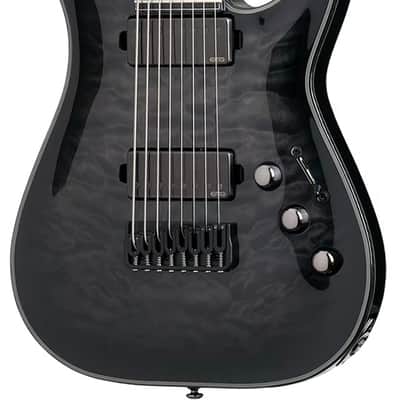 Schecter Hellraiser Hybrid C-8 Trans Black Burst image 1