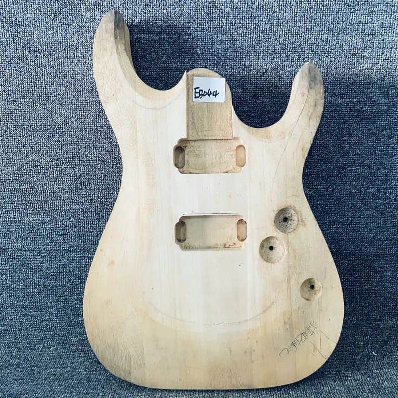 Unfinished HH Basswood Guitar Body DIY Project image 1