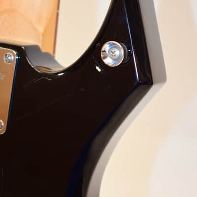 B.C. Rich Bronze Series Warlock Electric Bass Guitar Black image 14