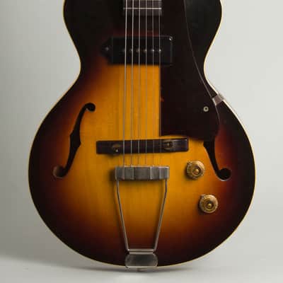 Gibson ES-125T 3/4 Thinline Hollow Body Electric Guitar (1957), ser. #U9793-1, black gig bag case. image 3