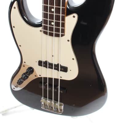 1987 Fender Jazz Bass 62 Reissue Lefty black image 3
