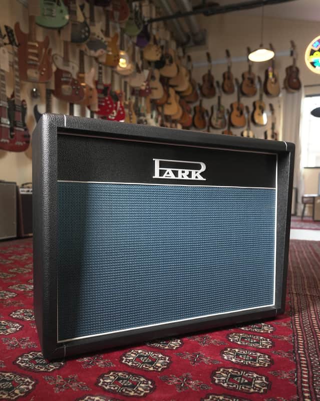 Park 2x12" Custom Guitar Amp Speaker Cabinet - Black Tolex w/ Blue Grille image 1